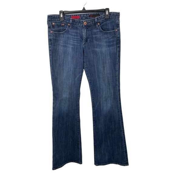 AG Adriano Goldschmied The Club Women's Bootcut Denim Jeans Stone Wash Size 32 - Picture 1 of 5